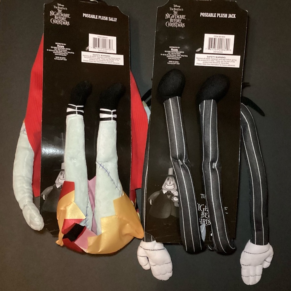 Disney Nightmare Before Christmas 24” Posable Jack & Sally Plush Decor Set - Picture 2 of 7